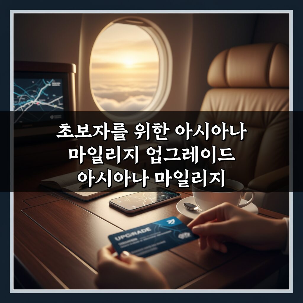 초보자를 위한 아시아나 마일리지 업그레이드, 2026년 완벽 가이드