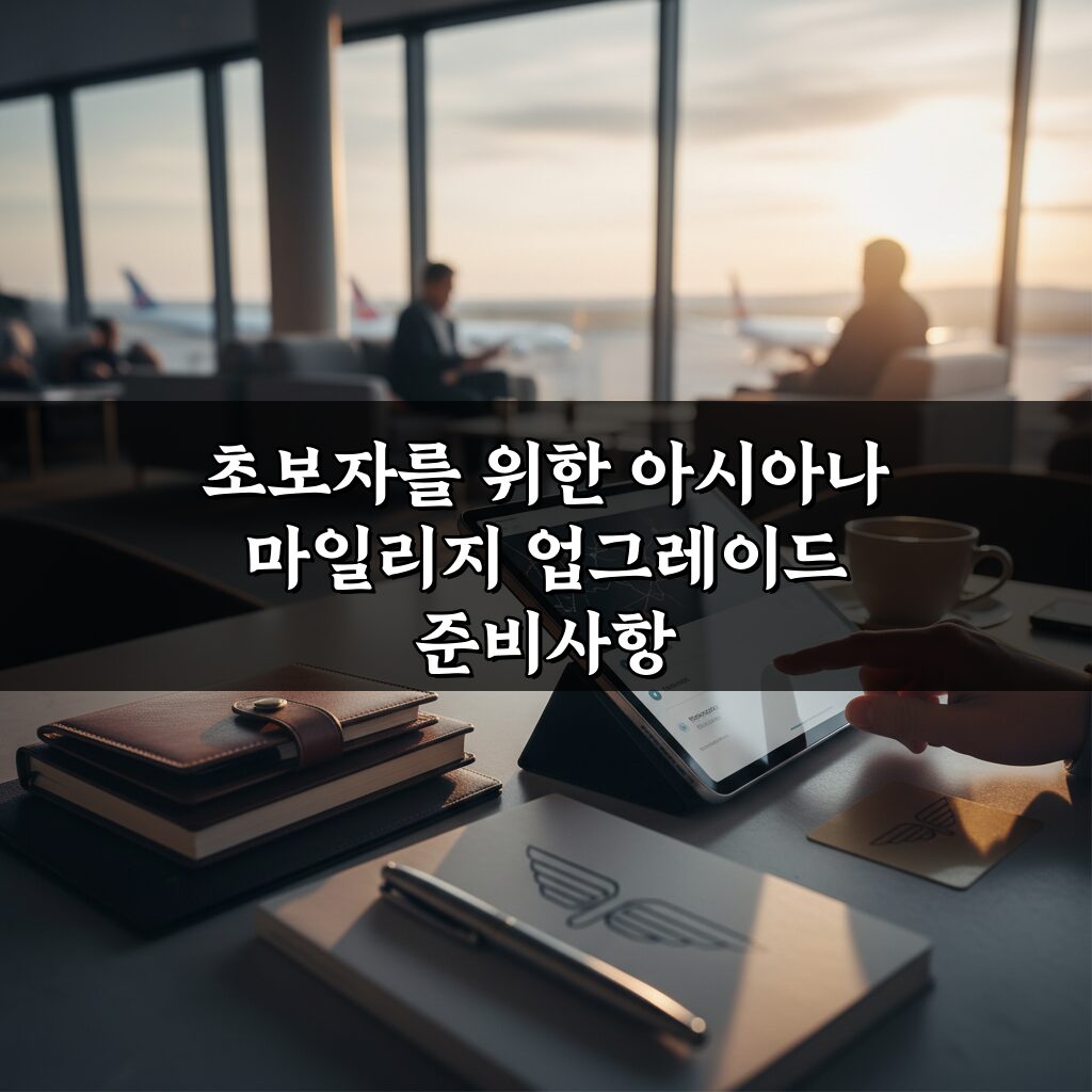 초보자를 위한 아시아나 마일리지 업그레이드, 2026년 완벽 가이드