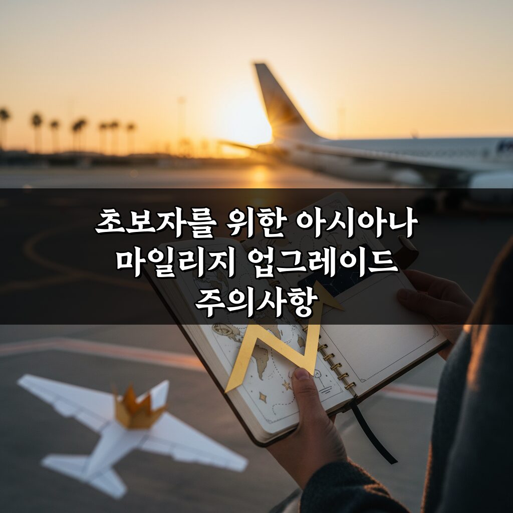초보자를 위한 아시아나 마일리지 업그레이드, 2026년 완벽 가이드