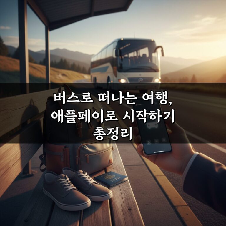 버스로 떠나는 여행, 애플페이로 시작하기 총정리