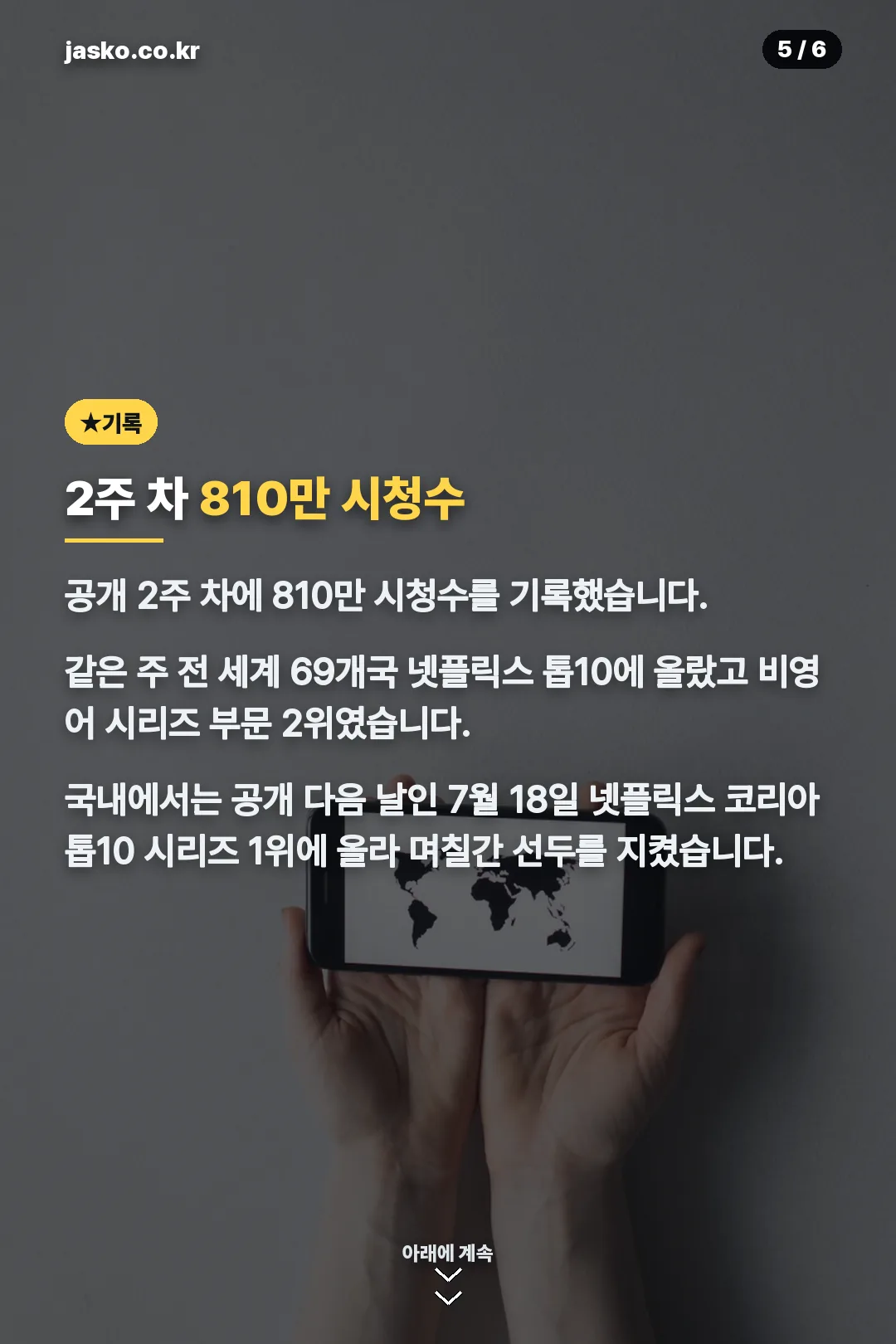 2주 차 810만 시청수