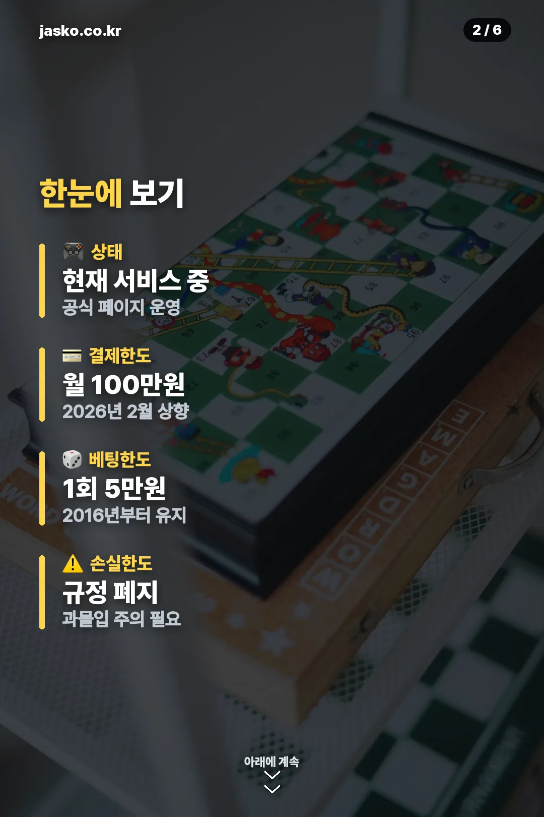 서비스·규제 요약