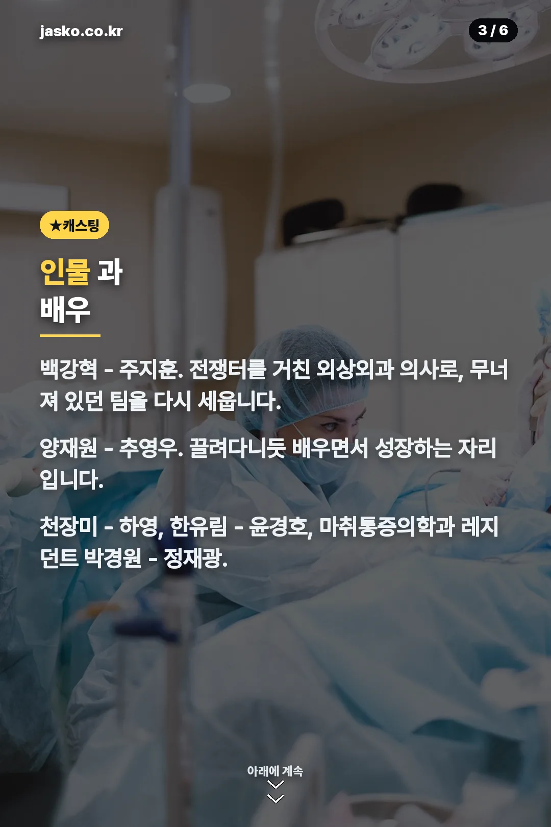등장인물과 배우