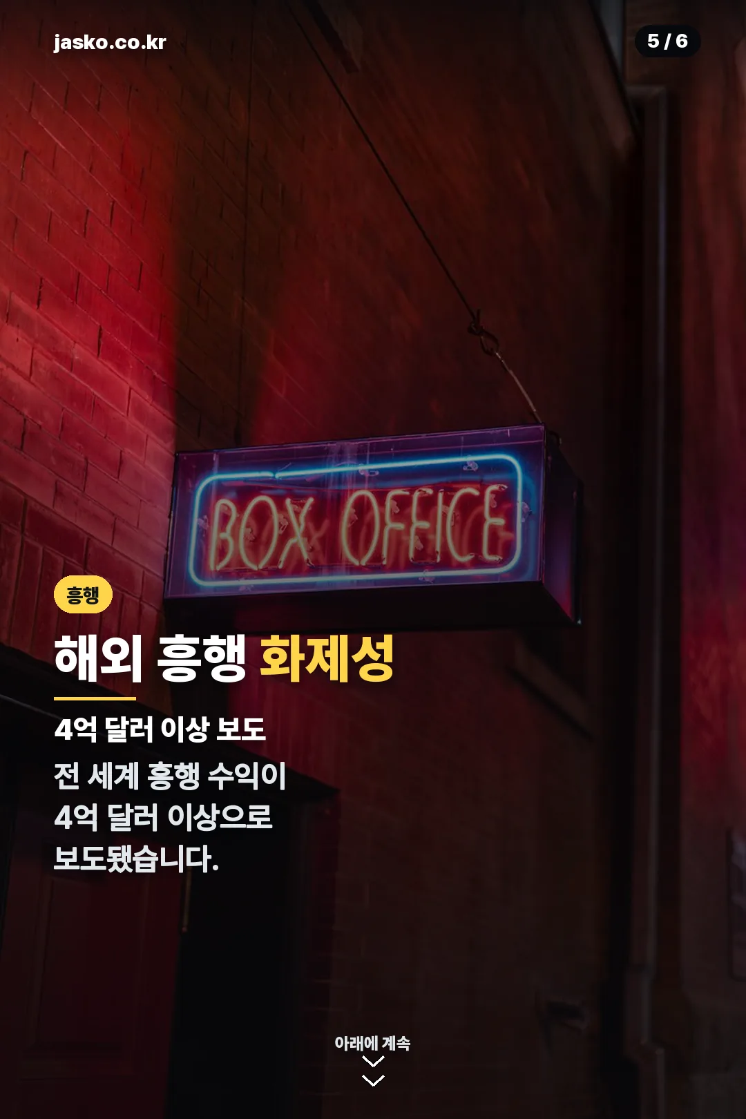 해외 흥행 화제성