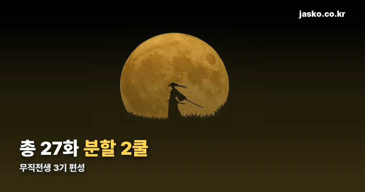 무직전생 3기 몇부작 정리 썸네일