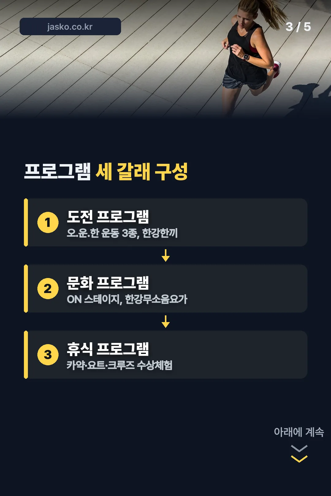 프로그램 세 갈래 구성